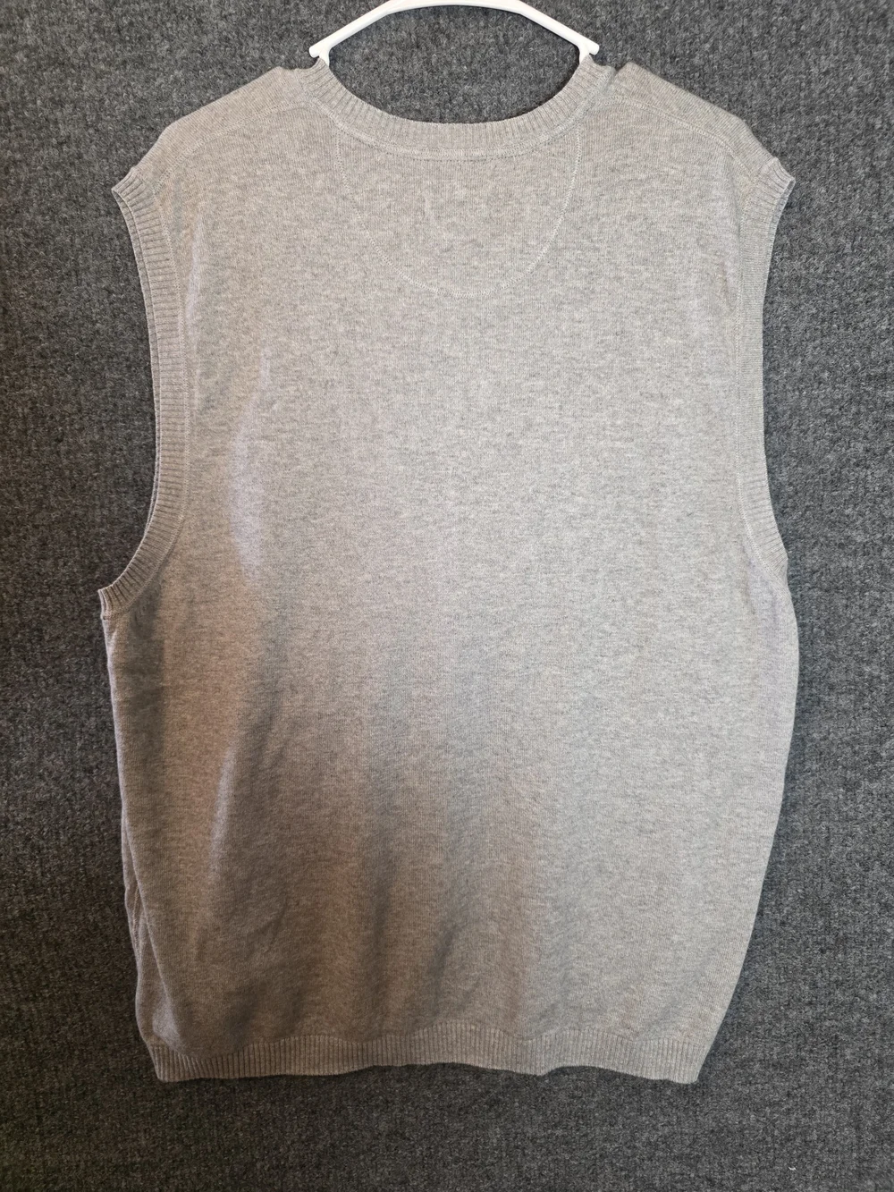 Banana Republic Cotton Cashmere Sweater Vest Mens XL Gray V Neck NWT